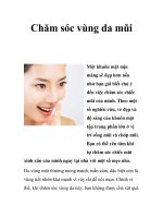 Chăm sóc vùng da mũi pps