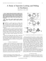 a study of injection locking and pulling in oscillator