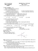 Kiểm tra Lý 9 - Cuối học kì 2