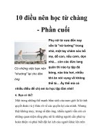 10 điều nên học từ chàng - Phần cuối pps