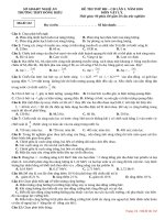 ĐE & ĐA THI THU ĐH LAN 2 THPT ĐÔNG HIẾU