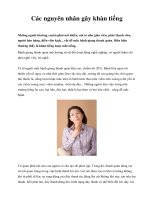 Các nguyên nhân gây khàn tiếng pdf