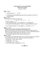 THI  HỌC KÌ II 09-10 toan9.1.doc