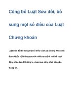 Công bố Luật Sửa đổi, bổ sung một số điều docx