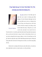 Công Nghệ Quang Trị Liệu Chữa Bệnh Vẩy Nến (PSORIASIS PHOTOTHERAPY) pdf