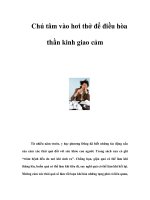Chú tâm vào hơi thở để điều hòa thần kinh giao cảm pdf
