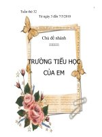 chủ đề trường tiểu học