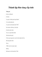 Thành lập Bảo tàng cấp tỉnh ppt