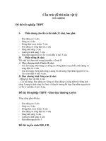 Cấu trúc đề thi môn Lý 2010