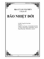 Báo cáo: Báo nhiệt đới docx
