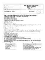 ĐỀ KIỂM TRA KHOA CUOI KI 2