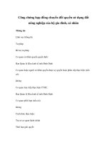 Công chứng hợp đồng chuyển đổi quyền sử dụng đất nông nghiệp của hộ gia đình, cá nhân pot