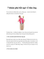 7 khám phá bất ngờ về đàn ông ppt