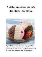 5 bài học quan trọng của cuộc đời - Bài 4: Sự tự giác và trách nhiệm pdf