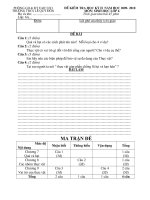 Đề kiểm tra HKII SH6(có ma trận)