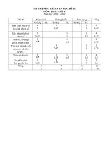 Đề thi toán 6 học kỳ II