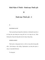 Khái Niệm về Thuốc - 8 potx