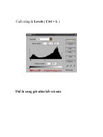 Chỉnh ảnh ám vàng về màu đúng- P2 pdf