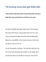 Thị trường chưa bao giờ thiếu tiền docx