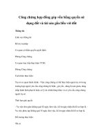 Công chứng hợp đồng góp vốn bằng quyền sử dụng đất và tài sản gắn liền với đất pptx