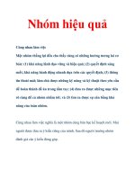 Nhóm hiệu quả docx