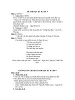 Đề + ĐA kiểm tra HK 2 VĂN 9