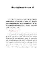 Hoa cũng là món ăn ngon, bổ docx