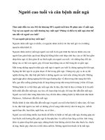 Người cao tuổi và căn bệnh mất ngủ pot