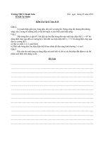 Kiểm tra vật lí 7 học kì