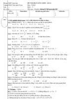 TOÁN 9 - ĐỀ - MT - ĐÁP ÁN