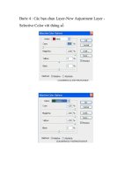 Color Blend - Tạo tone màu hồng tím- P2 ppt