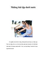 Những bài tập dưới nước pdf