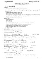 Đề cương toán 9- HK2