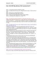 Quy trình thiết lập phương trình Lagrange lọai II ppsx