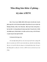 Mùa đông bàn thêm về phòng trị cúm A/H1N1 pdf
