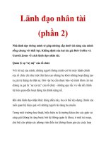 Lãnh đạo nhân tài (phần 2) pptx