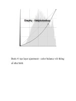 Chỉnh ảnh ám vàng về màu đúng- P3 docx