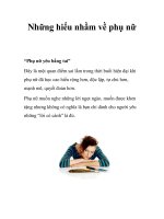 Những hiểu nhầm về phụ nữ pdf