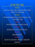 bài giảng di truyền y học quý