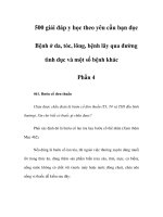 Bệnh ở da, tóc, lông, bệnh lây qua đường tình dục và một số bệnh khác - Phần 4 docx