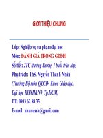 Bài giảng Đánh giá trong giáo dục đại học