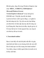 Cùng nhau tìm hiểu một số phương pháp tinh chỉnh Windows 7- P2 ppsx