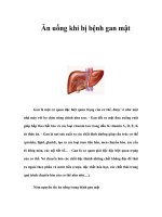 Ăn uống khi bị bệnh gan mật ppt