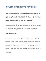 UPCoM: Chọn lượng hay chất? ppt