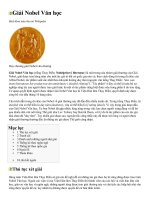 Lich su Giải Nobel Văn học