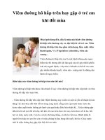 Viêm đường hô hấp trên hay gặp ở trẻ em khi đổi mùa potx