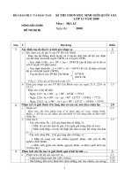 Hướng dẫn chấm HSG Quốc gia 2009