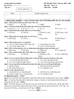 Lý 8 + Đáp án HK 2( 09-10)