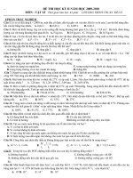 kiểm tra k10 cơ ban kỳ II