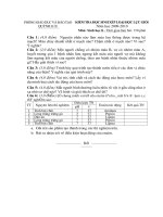 Đề+ĐA HSG Sinh 8